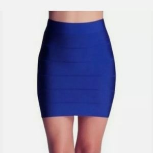 BCBGMaxAzria Blue Medium Bodycon Skirt EUC Bandage
